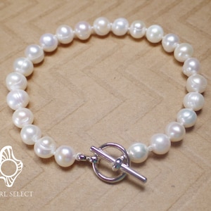 Real Pearl bracelet,bridesmaid gift,freshwater pearl bracelet,bridesmaid bracelet,white pearl bracelet,Ivory pearl bracelet