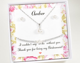 Brautjungfernarmband, Brautjungferngeschenk, Perlenarmband verstellbar, Brautjungfernschmuck, Brautjungferngeschenk, personalisiertes Brautjungferngeschenk