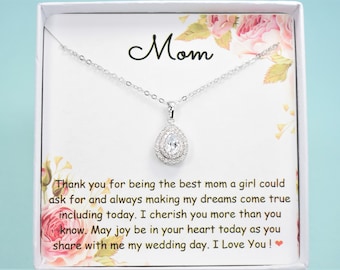Regalo para la madre de la novia: Collar de perlas Swarovski, oro/oro rosa