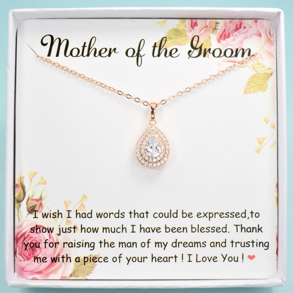 Mother of Groom gift from Bride, Mother in Law necklace gift, Mother in Law Gift, Mother of The Groom Gift, Mother in Law Wedding Gift
