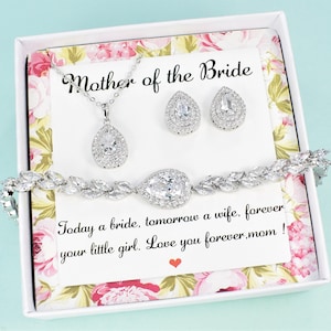 Stiefmutter der Braut-Geschenk: Zirkonia-Schmuckset