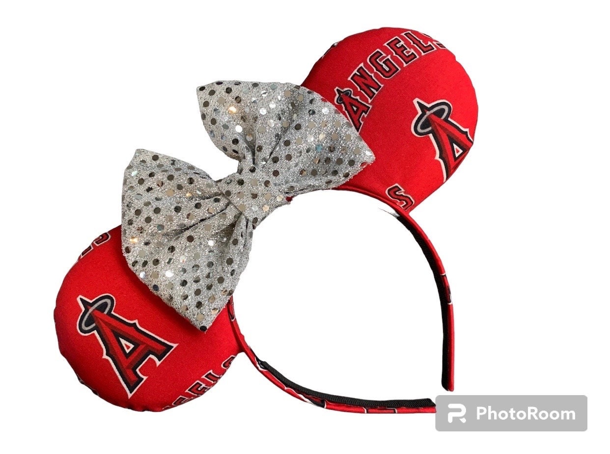 Choose Bow ANGELS MLB Baseball Magical Mouse Ears | (puffy 