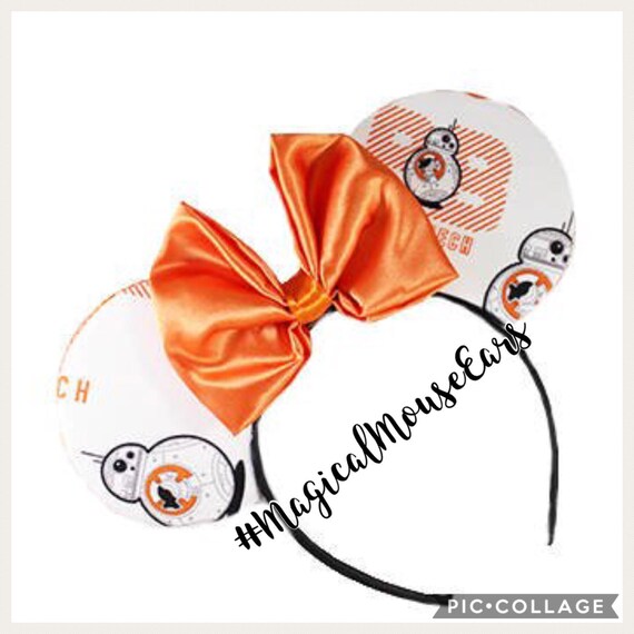 BB8 Star Wars Magical Mouse Ears | (puffy Ears) Choose: Bow  display picture 1