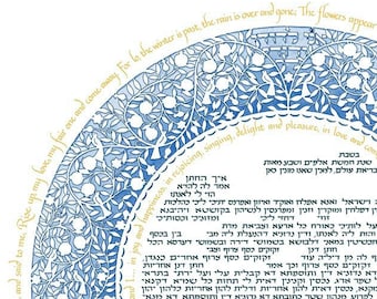 Ketubah, contrato matrimonial judío, votos matrimoniales modernos, tradicional, ortodoxo, conservador, reformista, interreligioso, del mismo sexo, humanista, regalo de aniversario