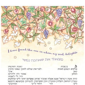 Ketubah Jewish Marriage Contract Modern Wedding Vows Traditional Orthodox Conservative Reform Interfaith Same Sex Humanist Anniversary Gift