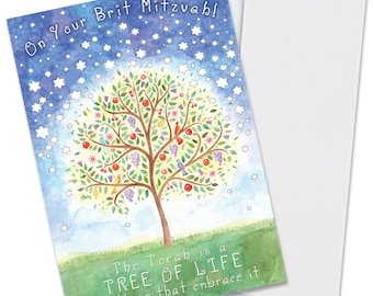 Tarjeta de Brit Mitzvah, B-Mitzvah, género neutro, saludo de Bnai Mitzvah, B Mitzvah, LGBTQ+, unisex, no binario, género queer, trans, Bar Mitzvah, Bat Mitzvah