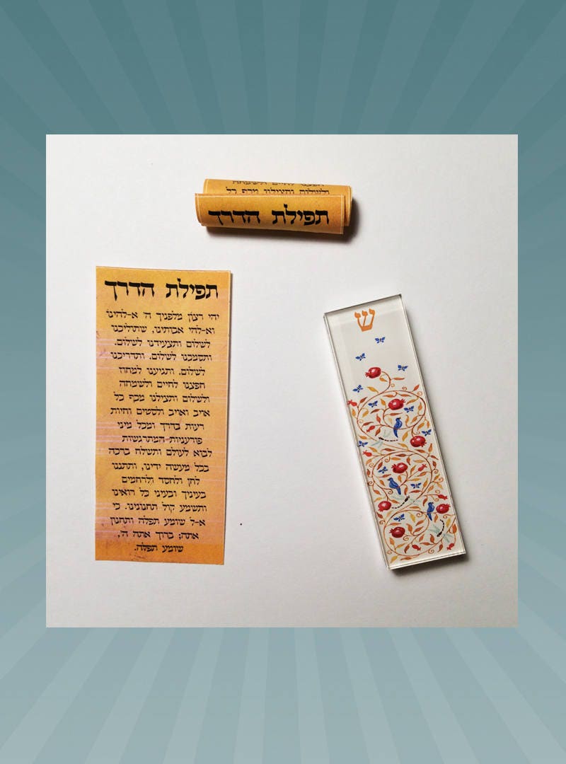 CAR MEZUZAH Travelers Prayer Good Luck Amulet Gift for New Etsy