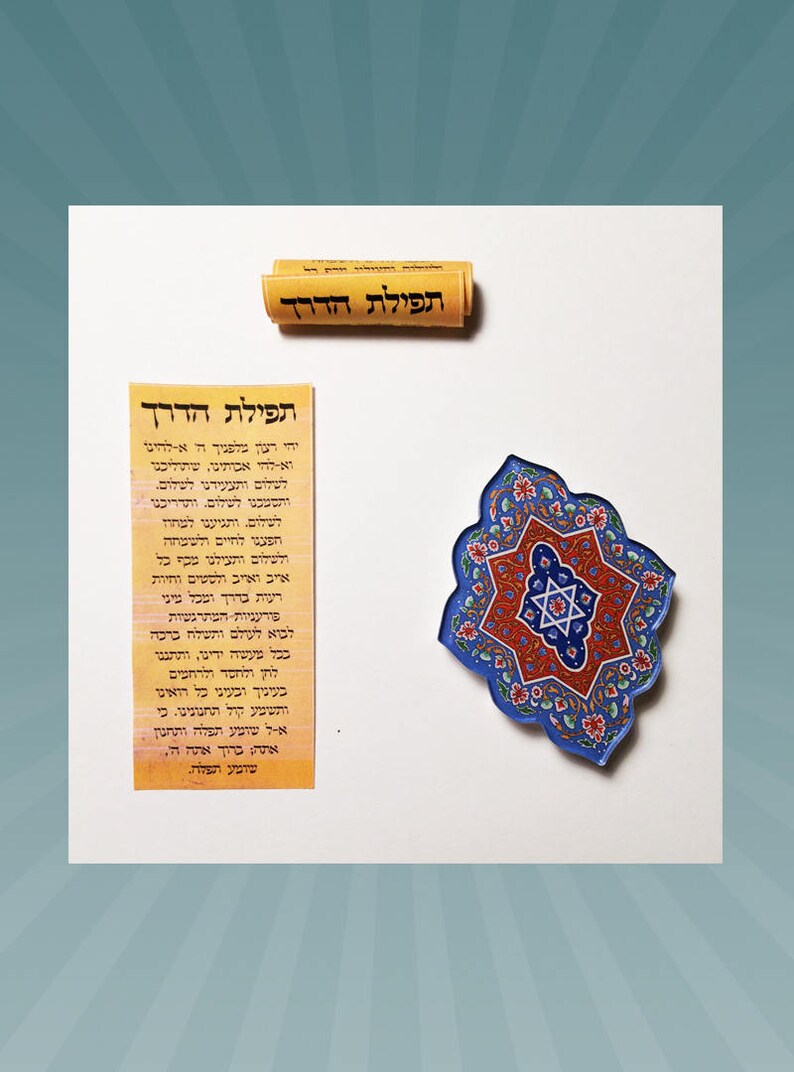 CAR MEZUZAH Travelers Prayer Good Luck Amulet Gift for New Etsy