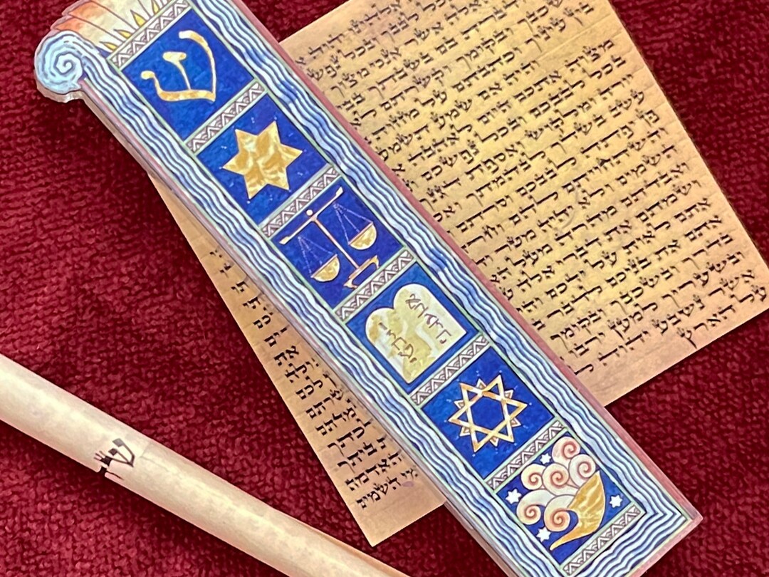 Mezuzah Self Stick Easy Mount Entryway Modern Mezuza Case Jewish