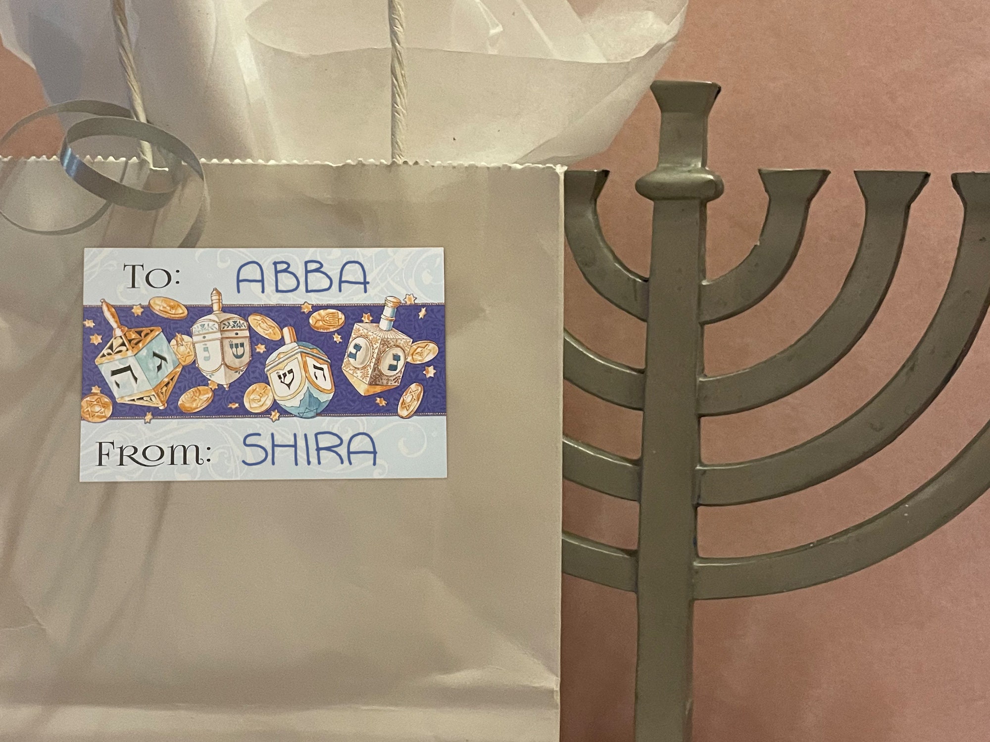 Lot De 55 Autocollants « Happy Hanoukka » Pour Enfants - Décorations De