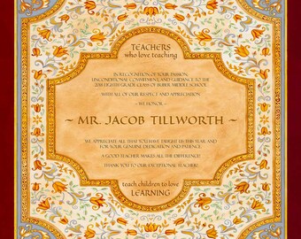 Personalized Teacher Appreciation Thank You Gift Jewish Teacher Retirement Special Education School End Of Year Class Gift To Educator