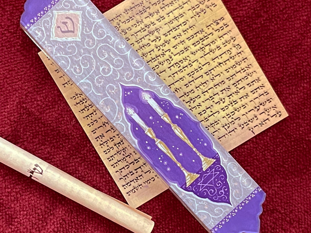 Mezuzah Self Stick Easy Mount Entryway Modern Mezuza Case Jewish
