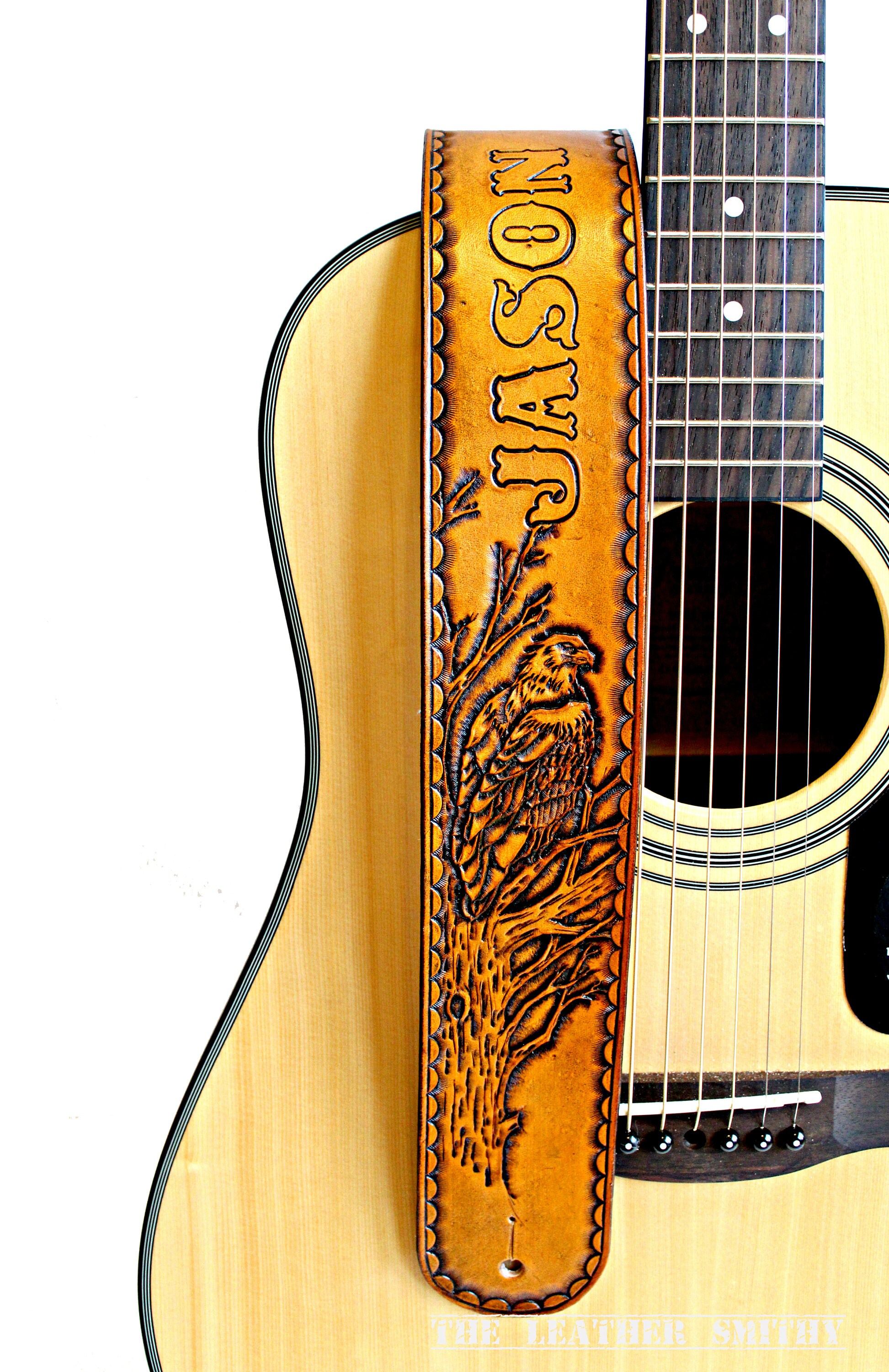 Personnalisé sangle de guitare avec aigle sangle sur mesure à Etsy