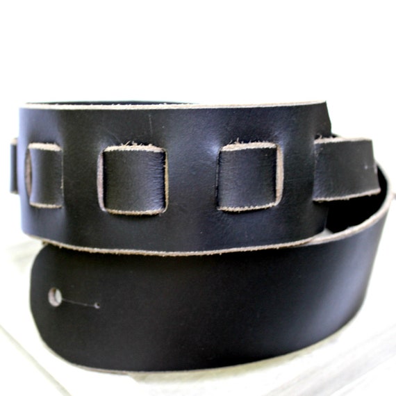 Guitar Strap Full Grain Buffalo Leather Tan