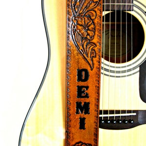 Personalized guitar sale strap with name