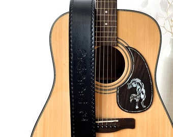 Sangle De Guitare Avec Porte-médiators, 2 Boutons, 2 Serrures, 3