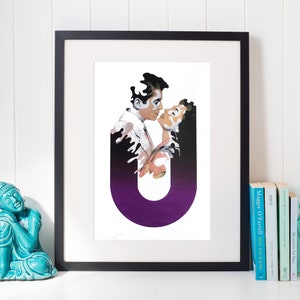 You - Handpulled screenprint vintage style