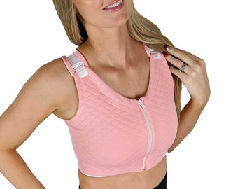 Post Surgical Comfortable Compression Front Closure Bra for Breast Augmentation | Implants | Mastectomy | Reconstruction | Ballerina Cloak
