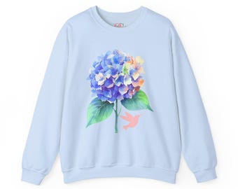 Bluza z kwiatowym motywem hortensji | Logo Brilliant Contours