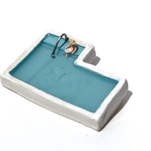 Mini Swimming Pool sculpture ceramic Cool Pool #271
