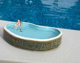 Mini Swimming Pool Kidney Shaped Ceramic Cool Pool #275 - Main Image