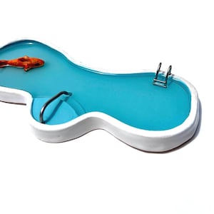 Swimming Pool sculpture ceramic Cool Pool with ceramic Koi #261