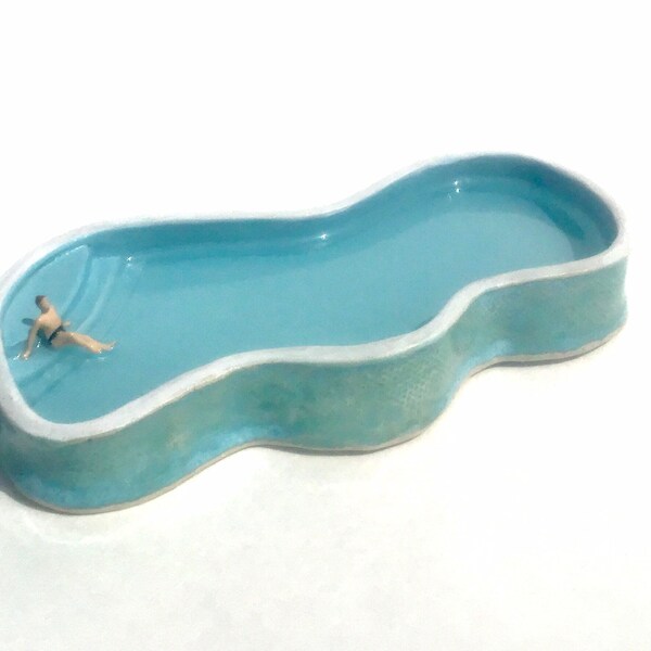 Arte de la piscina, Escultura de la piscina, piscina en miniatura