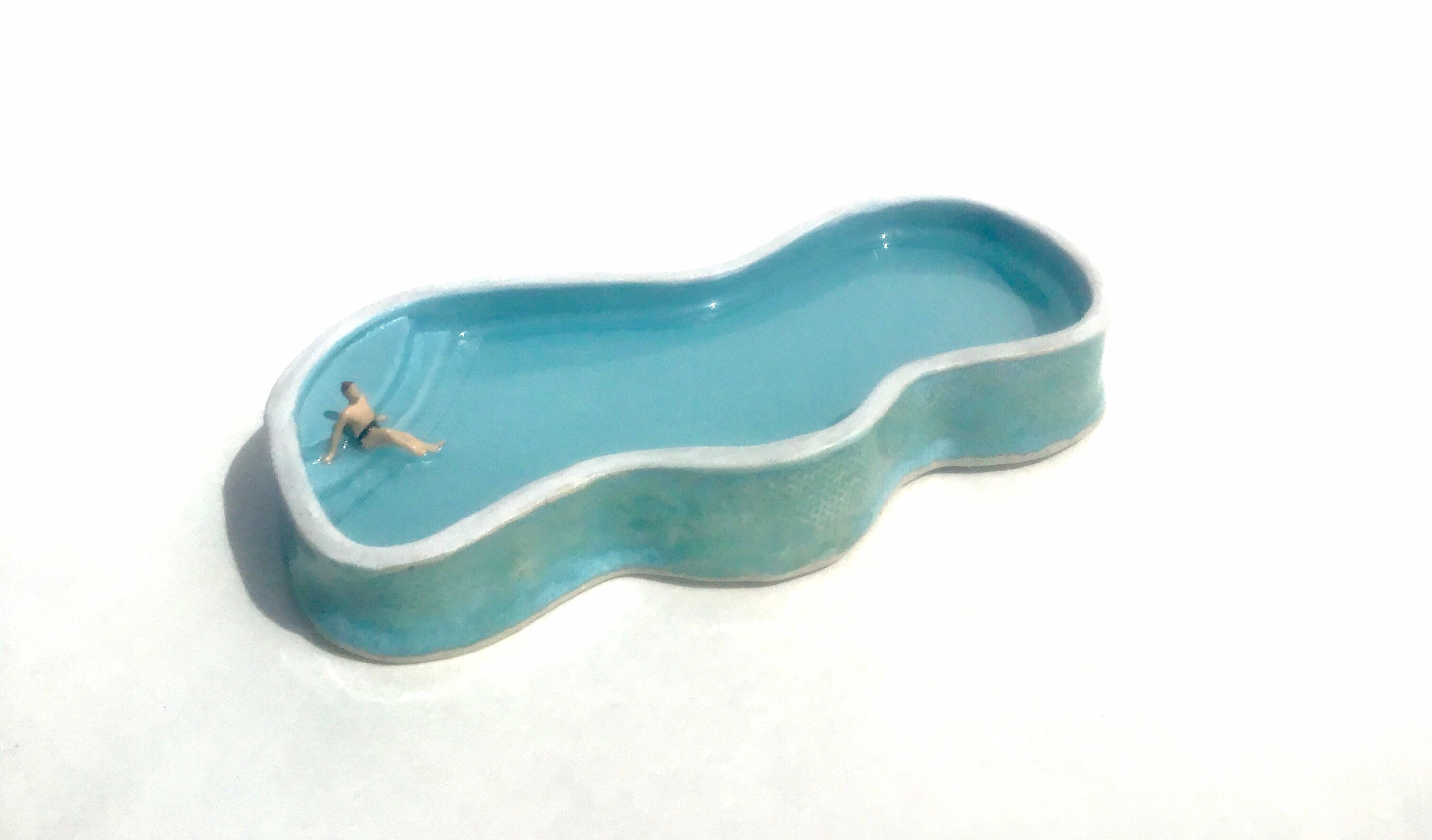 Swimming Pool Art Swimming Pool Sculpture miniature pool Etsy