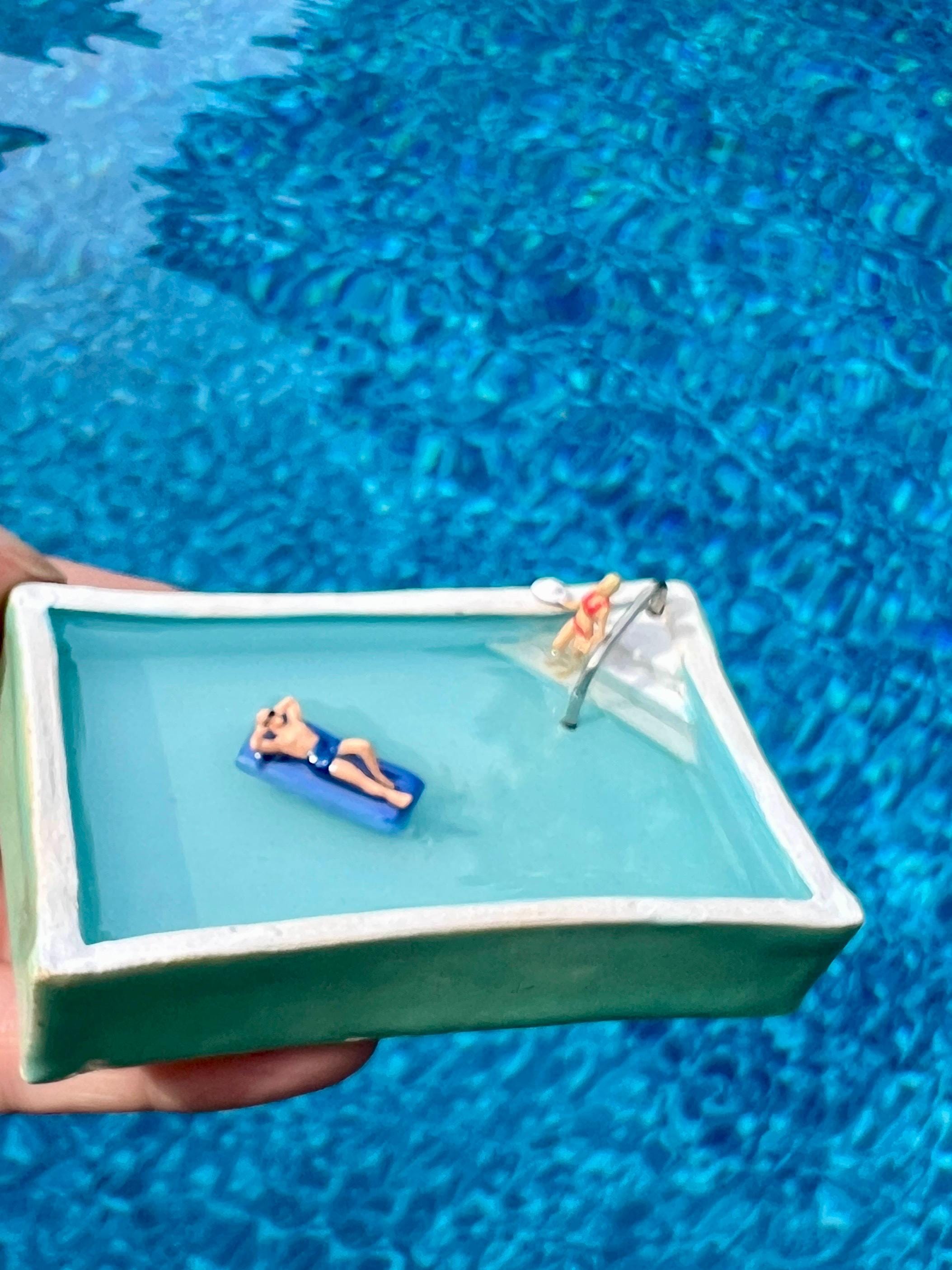 Miniature #257 Swimming Pool Sculpture Ceramic Cool Pool #257 - Etsy