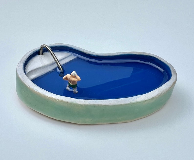 Mini Swimming Pool Ceramic Cool Pool #232 - Etsy