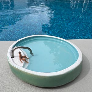 Mini Swimming Pool sculpture ceramic Cool Pool #256