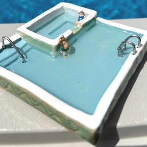 Swimming Pool sculpture ceramic Cool Pool #264