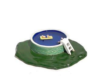 Above ground pool ceramic sculpture Cool Pool #175