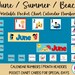 June Calendar Numbers | Printable Pocket Chart Cards - Etsy