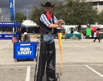 Cowboy Chaps Leather Stilt Pants
