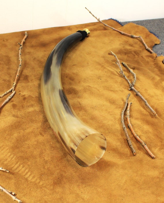 Blowing Horn Viking Style With Metal Mouthpiece Loud Etsy