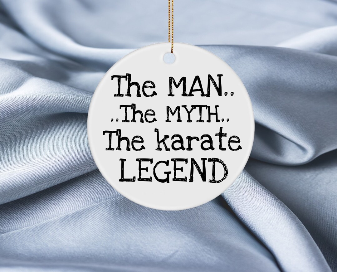 Karate Ornament, Male Karate Gift, Martial Arts Gift, Karate Lover