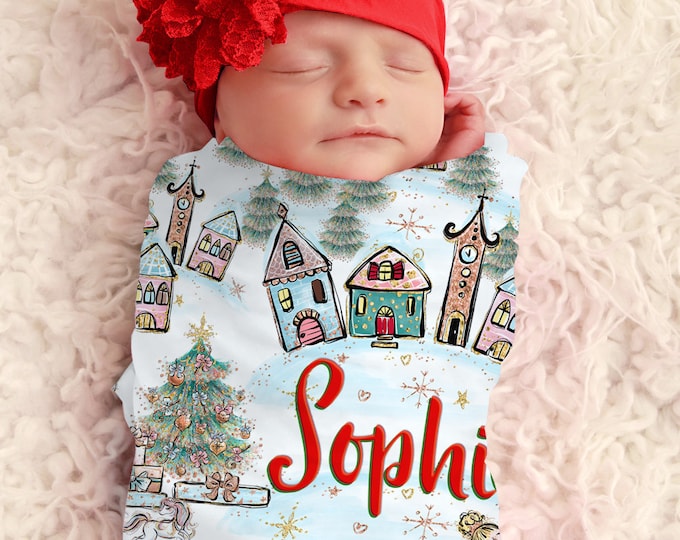 personalized swaddle blanket baby boy