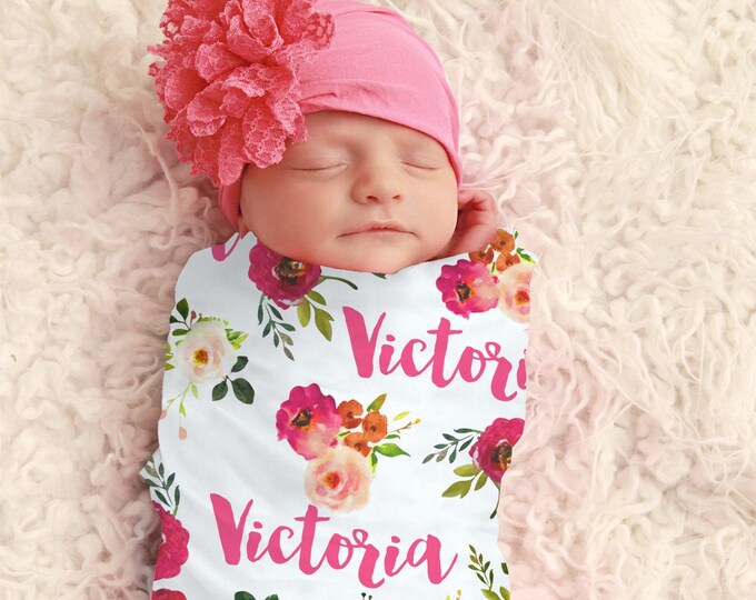 personalized swaddle boy