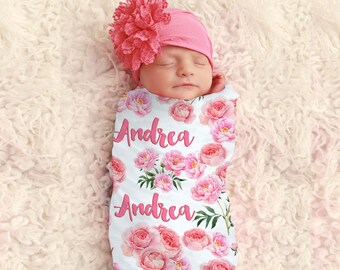 receiving blanket and headband