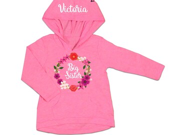 big sister hoodies for toddlers