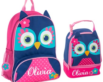 pink owl backpack
