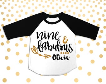 9 year old birthday shirt ideas