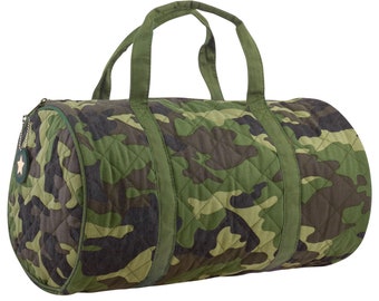 quilted overnight duffle bag