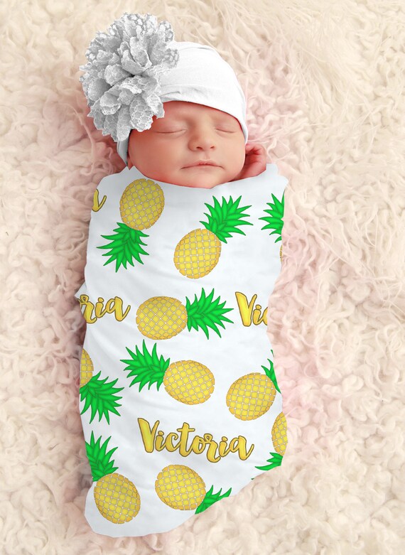 pineapple swaddle blanket