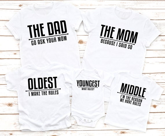 family shirts for new baby