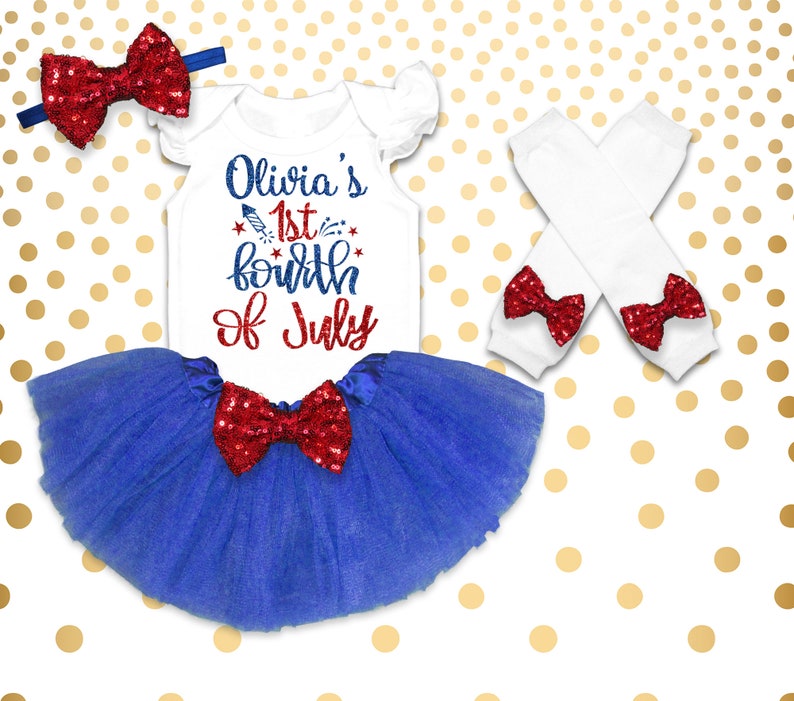 newborn girl 4th of july outfit