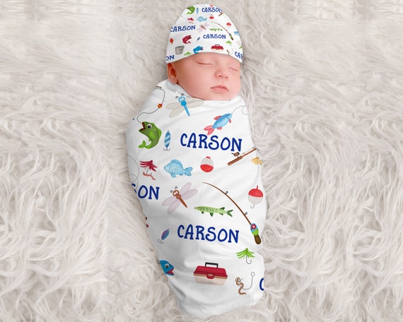 fishing swaddle blanket