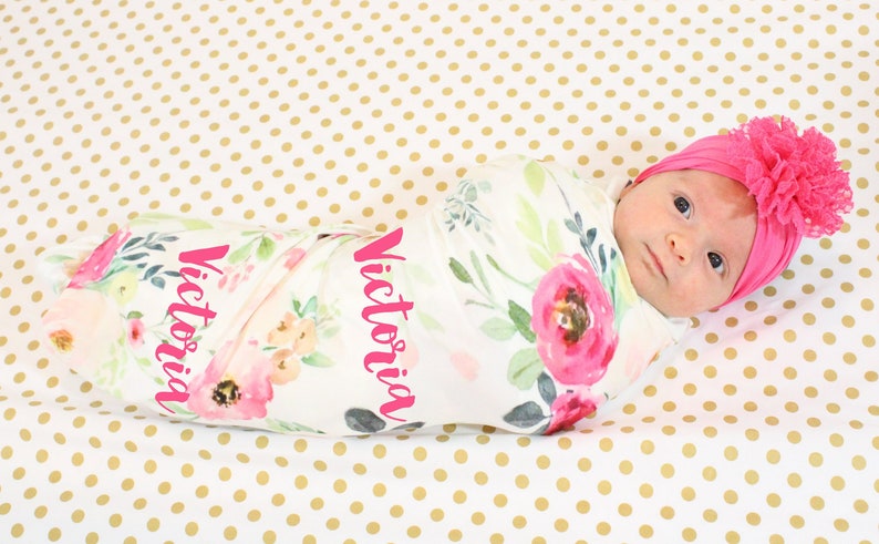 baby blanket and headband set