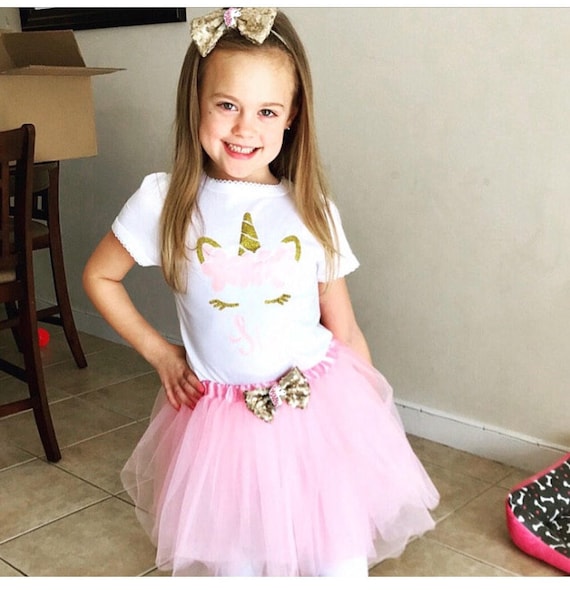 baby girl unicorn birthday outfit